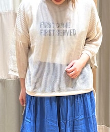 Samansa Mos2 blue | Tシャツ/カットソー