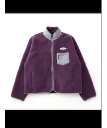 feels. | BOA FLEECE ZIP JACKET PURPLE  着用 Sサイズ (ナイロンジャケット)
