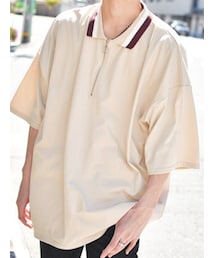 kutir | Kutir / ウルトラルーズシルエットハーフジップポロシャツ(Tシャツ/カットソー)