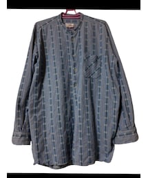 チロリアンシャツ | ユーロチロリアンシャツ/ グランパシャツ　Euro Grandpa Shirt / size 44 表記(シャツ/ブラウス)