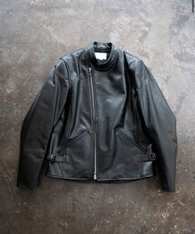 STILL BY HAND | still by hand セミシングルカウレザーライダース 01203(ライダースジャケット)