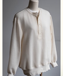 mando | mando  Mesh Henley Neck Pull Over(Tシャツ/カットソー)