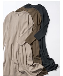 UNIQLO | ブラッシュドジャージーワンピース/Mサイズ(ワンピース/ドレス)