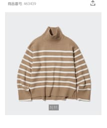 UNIQLO | スフレヤーンハイネックセーター Lサイズ(ニット/セーター)