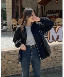 HOTPING | ウエストストリングミリタリージャンパー(ミリタリージャケット)