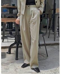 HOTPING | [CHOA]モダンデイリーバックゴムタックワイドスラックス(その他パンツ)