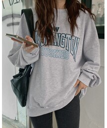 HOTPING | W WASHINGTONレタリングスウェット

(スウェット)