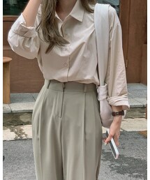 HOTPING | デイリーコットンルーズシャツ(シャツ/ブラウス)