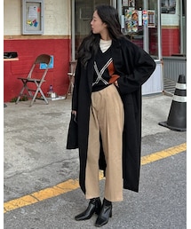 HOTPING | [LOVB UNISEX] L-1120 ロングコート(モッズコート)