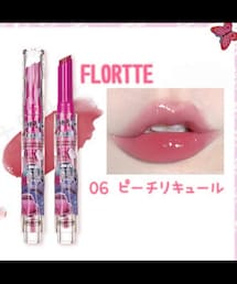 Flortte | メルティングシアーリップ 06 ピーチリキュール(口紅/リップティント/グロス)