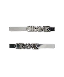 CRANK | メタルロゴヘアクリップセット シルバー(バレッタ/ヘアクリップ)