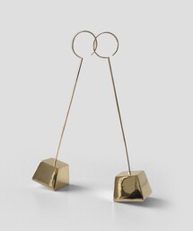 8UEDE | AHEEL SQUARE PIERCE - GOLD(ピアス（両耳用）)