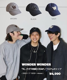 WONDER WONDER | comming soon... ワロタキャップ/¥4,990(帽子)