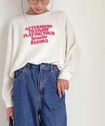 CIAOPANIC TYPY | 【KIDS】ビッグワッフルプリントプルオーバー(Tシャツ/カットソー)