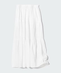 UNIQLO | Crinkle Cotton Tiered Skirt(スカート)