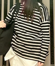 LA MARINE FRANCAISE | スタイリスト田中美和子さんとマリンフランセーズのコラボバスクシャツ。(Tシャツ/カットソー)