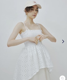 poppy | コットンレースボリュームキャミ(キャミソール)