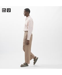 UNIQLO | ワイドフィットタックチノ／サイズ82／股下61(裾上げ)(チノパンツ)
