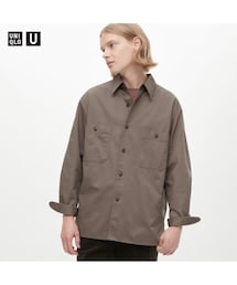 UNIQLO | オーバーサイズワークシャツ／サイズM(シャツ/ブラウス)