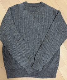 無印良品 | ヤクウール混　クルーネックセーター　紳士L  ベージュ(ニット/セーター)
