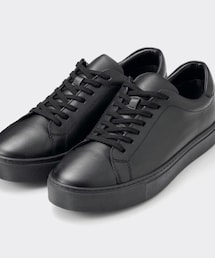 GU | リアルレザースニーカー  BLACK  26.0cm(スニーカー)