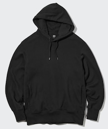 UNIQLO | スウェットプルパーカ(長袖) BLACK 男女兼用 Lサイズ(パーカー)
