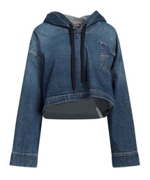 N°21 | N°21 X 7 For All Mankind Oversized Cropped Denim Hoodie(その他トップス)