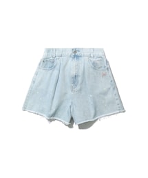 musium div | Paint Splatter Denim Shorts(カーゴパンツ)