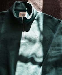 Champion | 古着 ハーフジップスウェット〜Tiffany blue color〜(スウェット)