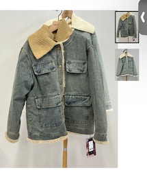 ABITOKYO | ファーデザインデニムジャケットブルゾン(デニムジャケット)