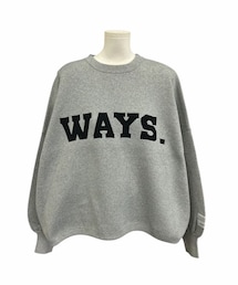 Ways will | ジャガード編みニットボリュームロゴプルオーバー(ニット/セーター)