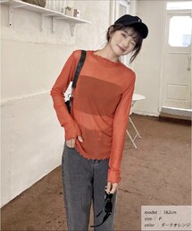 ad thie | メローシアートップス　オレンジ(トップス)