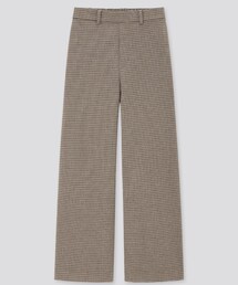 UNIQLO | ワイドストレートパンツ（ウールライク・丈長め73～75cm）(その他パンツ)