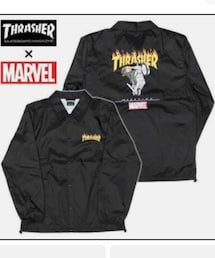 THRASHER | Marvel Comics ゴーストライダー x スラッシャー ウインドブレーカー ジャケット(ナイロンジャケット)