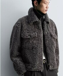 ZARA | ZARA リラックスフィット　ファージャケット(ブルゾン)