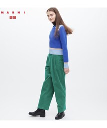 UNIQLO | UNIQLO and MARNI 2022年冬コレクション コーデュロイワイドフィットタックパンツ L(パンツ)