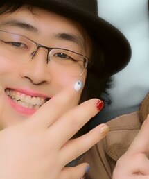 カラフルなメンズネイル | マニキュア/ジェルネイル