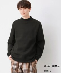 GU | スウェットモックネックシャツ(XL)(スウェット)