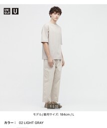 UNIQLO | エアリズムコットンオーバーサイズTシャツ（5分袖）(Tシャツ/カットソー)