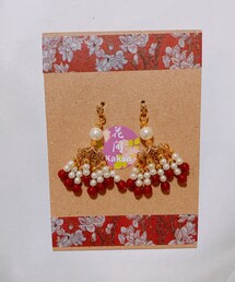 中華風シャンデリアピアス | ピアス（両耳用）