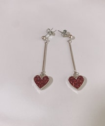 ハート×シルバーピアス | ピアス(両耳用)