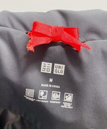 UNIQLO | 黒ダウンコートの取り間違い防止のためのりぼん🎀(ダウンジャケット/コート)