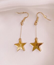 ゴールドスターピアス | ピアス(両耳用)