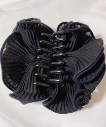 黒なみなみヘアクリップ | バレッタ/ヘアクリップ