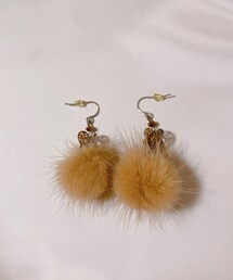 ファーブラウンピアス | ピアス（両耳用）