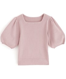 GRL | スクエアネックパフスリーブニットトップス フリーサイズ(ニット/セーター)