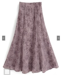 GRL | 花柄刺繍フレアスカート tu4411  Lサイズ(スカート)