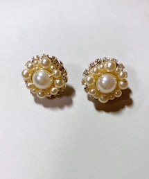パール×パールスタッドピアス | ピアス（両耳用）