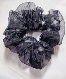 黒×パールのシュシュ | シュシュ