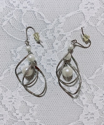 螺旋二重パールピアス | ピアス（両耳用）